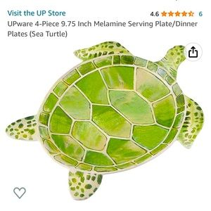 New Sea Turtle 4 pc 9.75 in serving/dinner plates